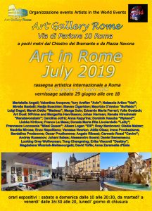 Art in Rome July 2019 locandina-r